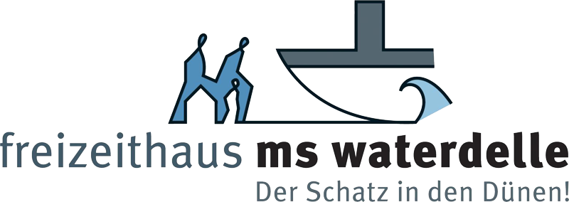 Horizontales Logo der CVJM Waterdelle auf Borkum